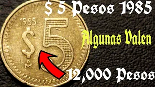 👉 5 Pesos 1985 a 1988 Mira Su Valor 💸💲☝️👈.