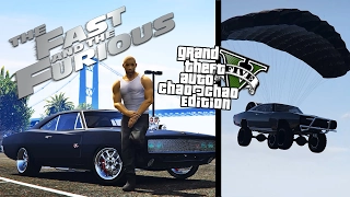 GTA 5 - Vin Diesel (Dominic Toretto) jumped from a plane in Fast and Furious 7