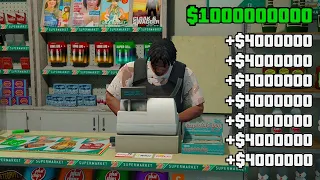 اقوى قلتش قراند 5 GTA.V(قلتش تسرق البقالة  كل مرة في 10 مليون في دقيقة لحق قبل تقفيل (كذب)!!!