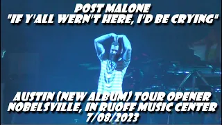 Post Malone If Y'all Weren't Here Id Be Crying Tour 2023 Ruoff MusicCenter Noblesville, IN 7/08/2023