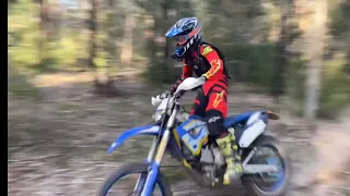 Husaberg fe450 at the the bush