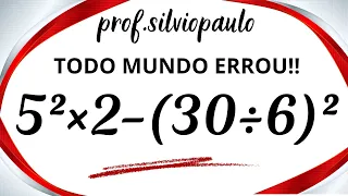 5²×2-(30÷6)² = ❓