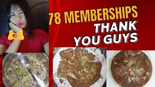 78 membership thank you so much for love and support everyone today lunch#guys