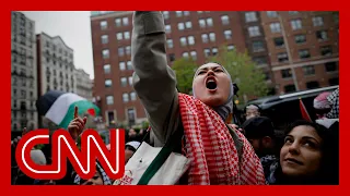 See scene at Columbia University over the weekend as protests rock campus