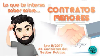 Sabías que... 🤓  LEY 9/2017 de CONTRATOS del SECTOR PÚBLICO ⚖️ CONTRATOS MENORES - MOISÉS VEGA