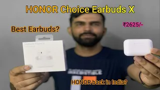 HONOR Choice Earbuds X Unboxing & Review in Hindi || best Earbuds? | #techmanthan #honor #buds