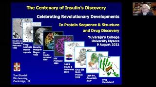 Centenary of Insulin's Discovery | Prof. Tom Blundell | Dept. of Molecular Biology & Science Forum