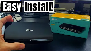 TP-LINK 8 PORT GIGABIT SWITCH  TL-SG1008D  INSTALLATION  & EASY SETUP!