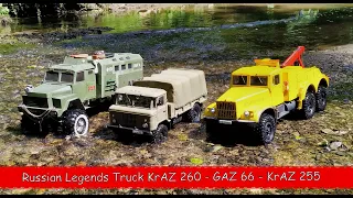 RC - Russian Truck KrAZ 255 - GAZ 66 - KrAZ 260