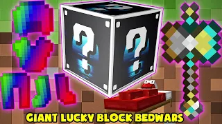 MINI GAME : GIANT LUCKY BLOCK BEDWARS ** THỬ THÁCH T GAMING CÓ ĐỒ KHỔNG LỒ SIÊU VIP ??