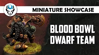 BLOOD BOWL DWARF TEAM - LVL 5  MINIATURE SHOWCASE 4K