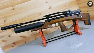 Пневматическая винтовка Jager SP Буллпап Колба (6.35 мм, 550 мм, Alpha Precision) видео обзор 4k