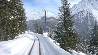 ★ 4K 🇨🇭 Arosa - Chur Cab ride, Switzerland [02.2021]