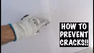 PRE-FILLING DRYWALL (HOW TO PREVENT CRACKS)