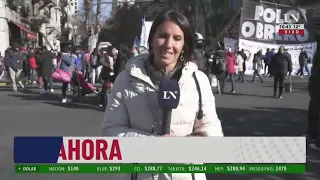 Otro día de marchas y protestas en la Ciudad: movilización piquetera en Plaza de Mayo