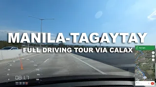 Manila to Tagaytay Full Driving Tour | 4K | Tour From Home TV | Philippines