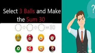 Select Three balls And Make 30 :Viral puzzle of united states