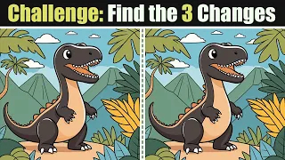 Spot The Difference : Challenge - Find the 3 Changes | Find The Difference #120