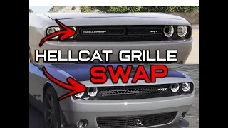 INSTALLING A HELLCAT GRILLE ON  SRT/ SCATPACK BUMPER