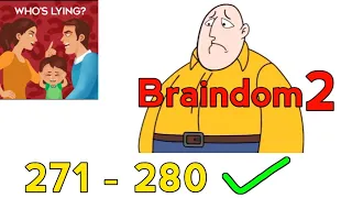 Braindom 2 😜💯❌: Level 271 272 273 274 275 276 277 278 279 280 Gameplay Walkthrough by PlayGo!