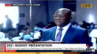 2021 Budget Presentation: Osei Kyei-Mensah-Bonsu presents budget statement to Parliament (12-3-21)