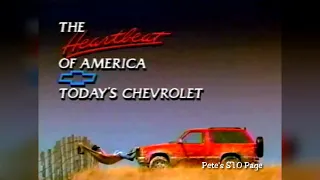 1989 Chevrolet Heartbeat of America ad - S10 Blazer