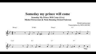 [Transcription] Someday My Prince Will Come - Michel petrucciani piano solo