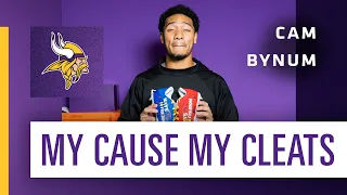 Cam Bynum Reveals His Custom Cleats for Minnesota Vikings 2022 My Cause My Cleats Initiative