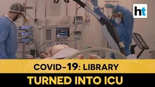 Amid COVID-19 crisis, library turned into ICU in Spain to deal with influx of patients