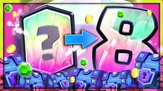8 LEGENDARY CARDS!? • Clash Royale SUPER MAGICAL CHEST opening!
