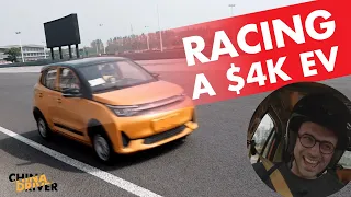 Racing the LETIN MANGO $4K EV car - 100kph limit? // CHINA DRIVER