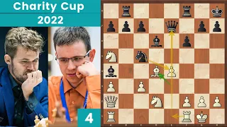 Come Attaccare il Campione! - Carlsen vs Navara | Charity Cup 2022