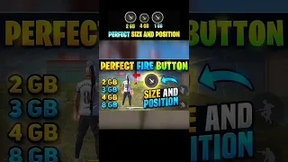 Best Fire Button Size & Position | Fire Button Size And Position | 4gb 6gb Ram Free Fire Setting