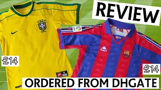 Barcelona 96/97 / Brasil 98 World Cup Football Retro Replica Shirt Review | Ordered from DHGate