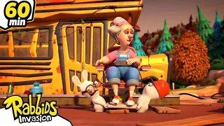 RABBIDS INVASION | 1H The Rabbids love their new Grandma! | Cartoon for kids | Animaj Kids