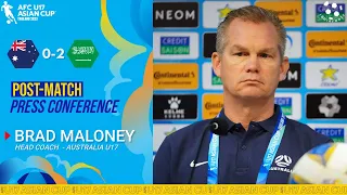 Brad Maloney's Post Match Press Conference | Australia vs Saudi Arabia | AFC U17 Asian Cup 2023