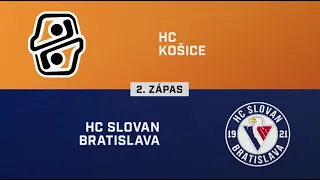 2. zápas štvrťfinále play-off Košice – Slovan Bratislava 5:4 (HIGHLIGHTY)