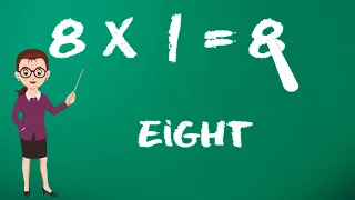 Learn Multiplication - Table of Eight 8 x 1 = 8 - 8 Times Tables | Kidstart tv