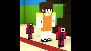 When Doraemon Uses Animal Cake In The Squid Game Red Light Green Light | Monster School Minecraft