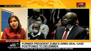 Zuma, co-accused Thales case postponed to December: Karyn Maughan