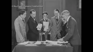 Chaplin, Fairbanks, Pickford & Griffith Signing United Artists Contract - 1919