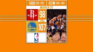 Warriors Take Down the Rockets - HIGHLIGHTS: Steph Curry and Klay Thompson combine