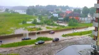 Обнинский потоп на Белкинской 30.06.2013