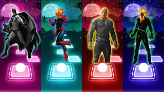 DC Marvel Tiles Hop, BatMan vs Captain Marvel vs Black Adam vs Ghost Rider