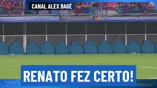 🇪🇪⚫️⚽️🔵 Renato fez certo e representou o torcedor do Grêmio. Alguém precisava fazer isso.