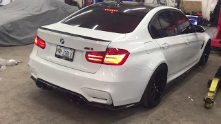 BMW F80 M3 Cold Start with Straight Pipe Exhaust and VRSF Catless Downpipes (Loud!!)