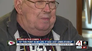 Fan facing terminal illness celebrates Chiefs win