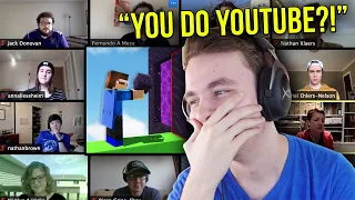 My COLLEGE found my Minecraft Youtube Channel (Live Reaction)