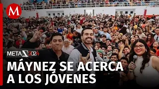 Así fue el encuentro de Jorge Álvarez Máynez con estudiantes de la UAEM