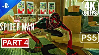 Spider Man Miles Morales PS5 - Gameplay Walkthrough (60FPS 4K) Part 4 No Commentary